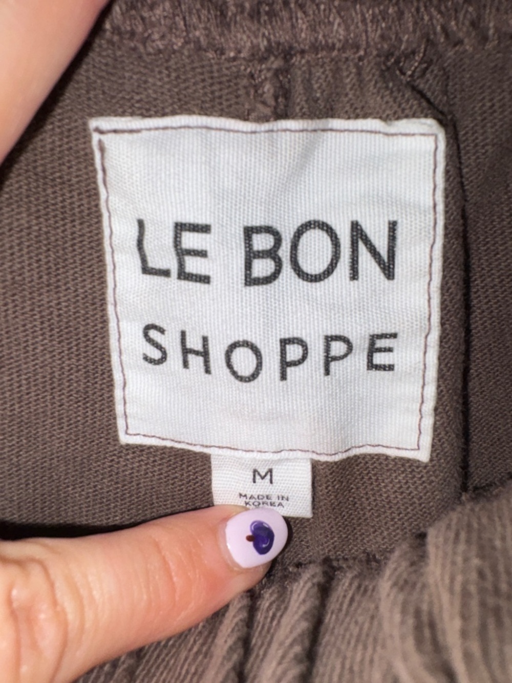 Le Bon Shoppe Balloon Pant, Medium, Chocolate color - Picture 6 of 6